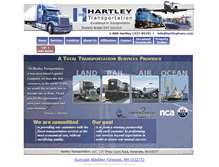 Tablet Screenshot of hartleytrans.com
